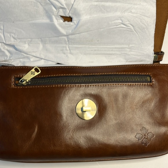 Patricia Nash Distressed Leather Caprina Crossbody - Cognac - Picture 7 of 8